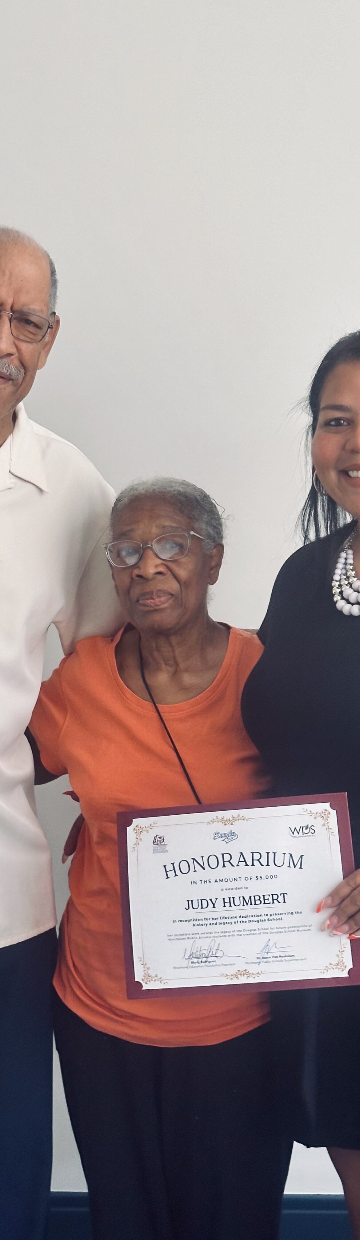 Judy Humbert Honored by the Winchester Education Foundation