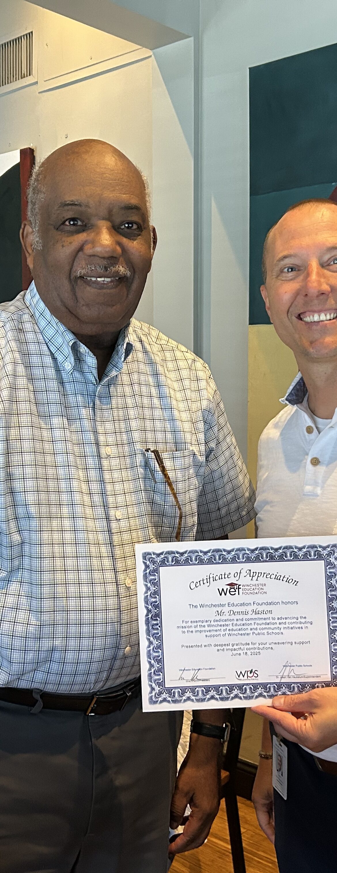 Lunch with the Superintendent | Winchester Education Foundation