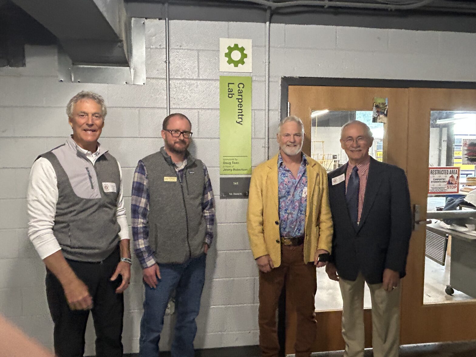 Winchester Public Schools and Winchester Education Foundation Dedicate the Jimmy Robertson Carpentry Lab at the Emil and Grace Shihadeh Innovation Center
